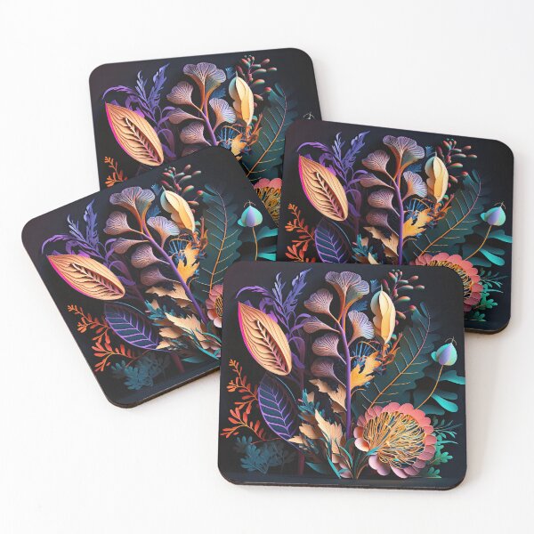 Item preview, Colorful Papercut Flowers designed and sold by RitaMarat.