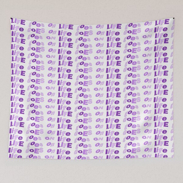 Item preview, BTS Life Goes On Lyrics (purple) designed and sold by JinsSugaKookies.