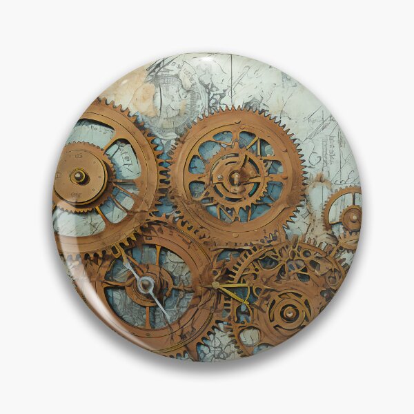 Item preview, Old Gears Drawings and Design on old Manuscript  designed and sold by BrandonArtWorld.