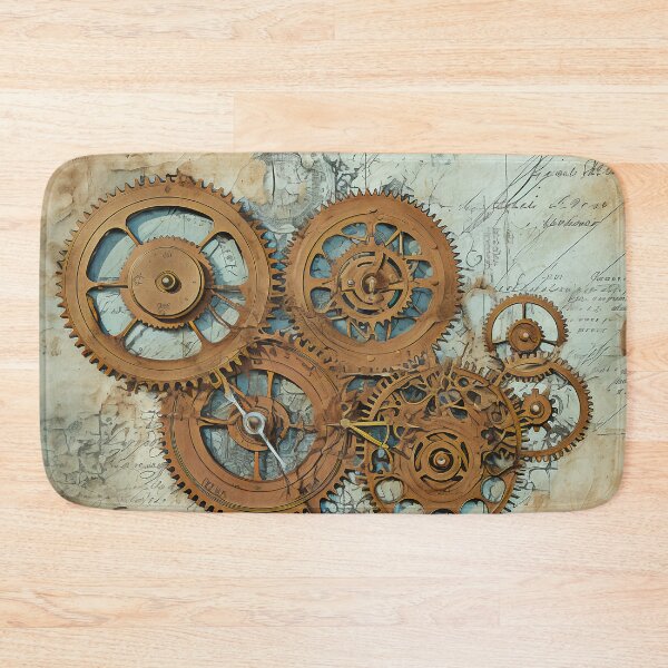 Item preview, Old Gears Drawings and Design on old Manuscript  designed and sold by BrandonArtWorld.