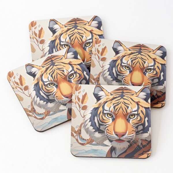 Item preview, Vibrant Majesty: The Orange Tiger Encounter designed and sold by Pug Life Prints.