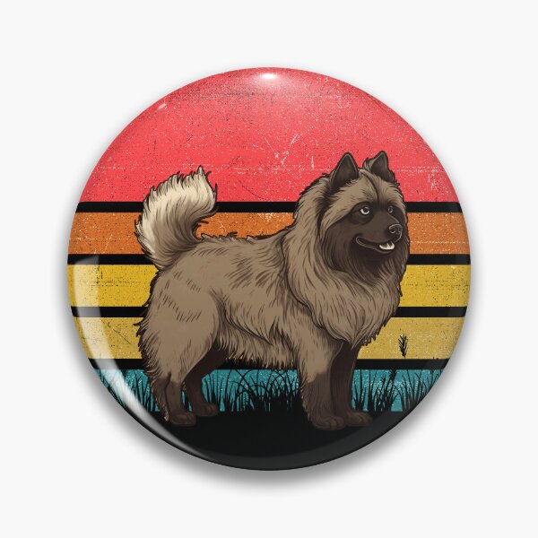 Item preview, Keeshond Vintage Retro Sunset designed and sold by rafaeltto.