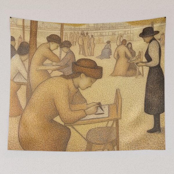 Item preview, Georges Seurat draw designed and sold by ComicsFactory.