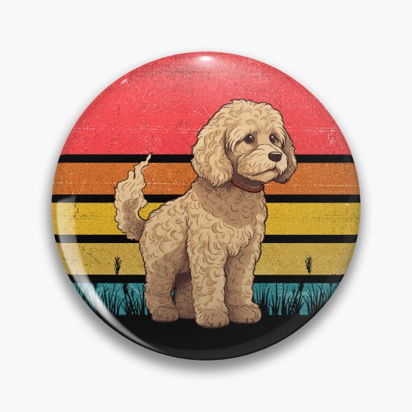Item preview, Labradoodle Vintage Retro Sunset designed and sold by rafaeltto.