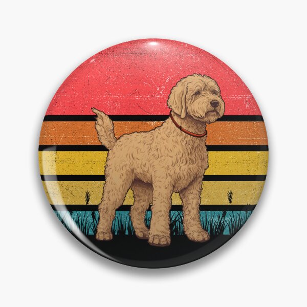 Item preview, Labradoodle Vintage Retro Sunset designed and sold by rafaeltto.