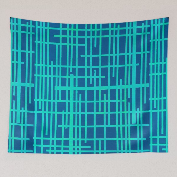Item preview, Lines Blue Teal designed and sold by Owen1976.