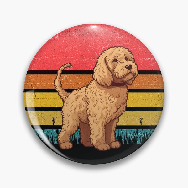 Item preview, Labradoodle Vintage Retro Sunset designed and sold by rafaeltto.