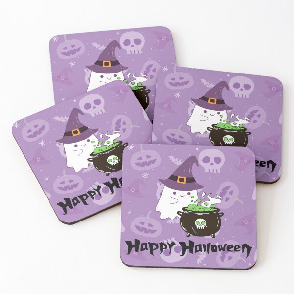 Item preview, Happy Halloween Ghost Pattern Design designed and sold by CarefulCreation.