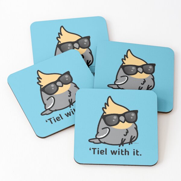 Item preview, 'Tiel with it - Grey Cockatiel designed and sold by birdhism.