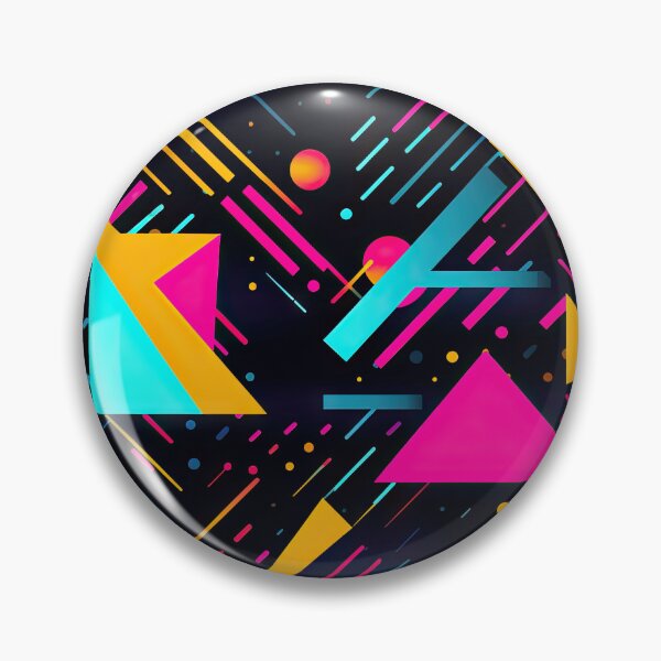 Item preview, 80s and 90s Retro Pop Synthwave Pattern designed and sold by AeonAcademy.