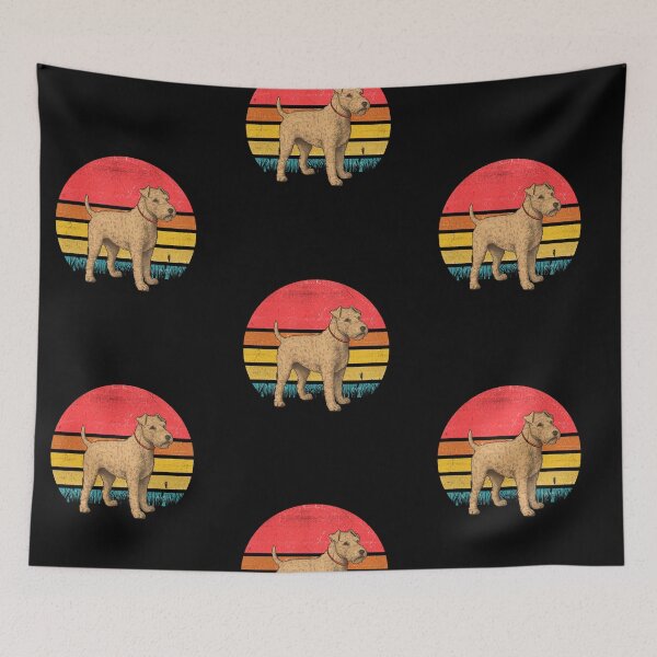Item preview, Lakeland Terrier Vintage Retro Sunset designed and sold by rafaeltto.