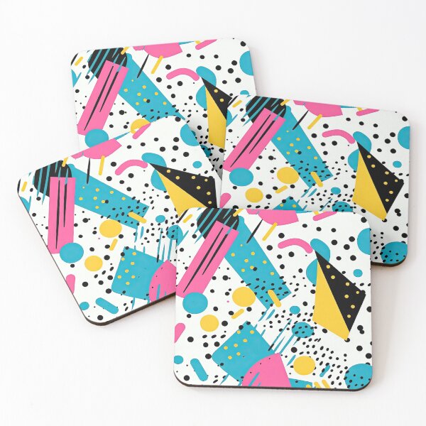 Item preview, Funky 80s and 90s Nostalgia Pop Pattern designed and sold by AeonAcademy.
