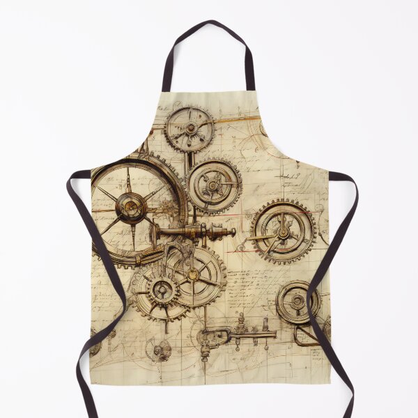 Item preview, Old Gears Drawings and Design on old Manuscript  designed and sold by BrandonArtWorld.