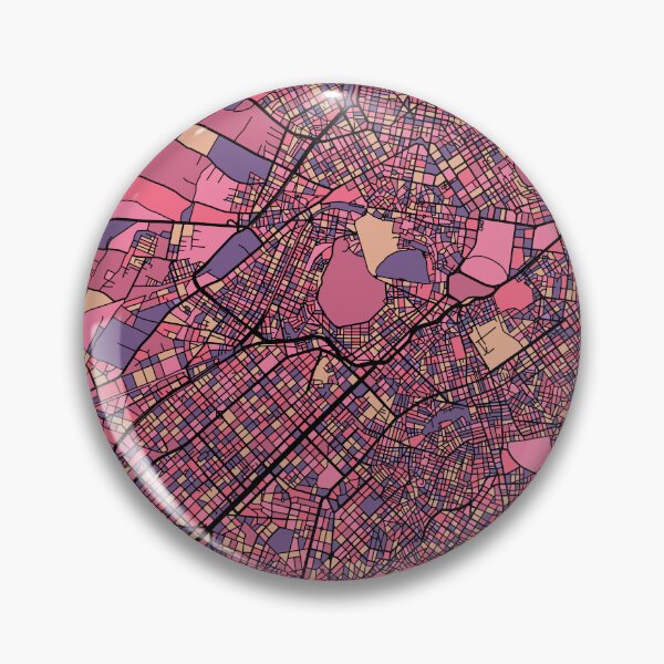 Item preview, Athens Map Pattern in Purple & Pink designed and sold by PatternMaps.