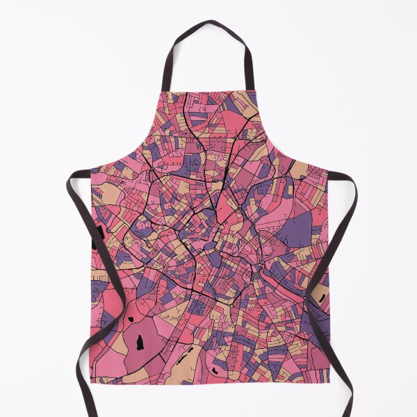 Item preview, Birmingham Map Pattern in Purple & Pink designed and sold by PatternMaps.