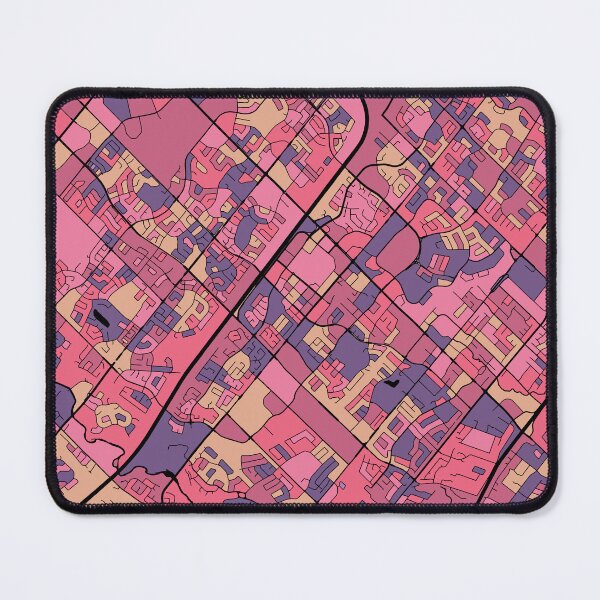 Item preview, Mississauga Map Pattern in Purple & Pink designed and sold by PatternMaps.