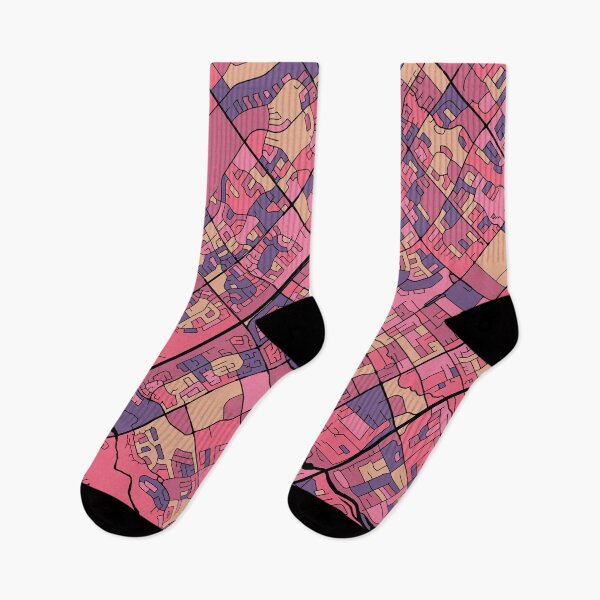 Item preview, Mississauga Map Pattern in Purple & Pink designed and sold by PatternMaps.