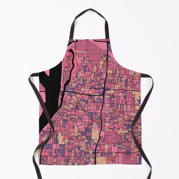 Item preview, Memphis Map Pattern in Purple & Pink designed and sold by PatternMaps.