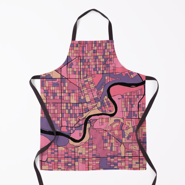 Item preview, Edmonton Map Pattern in Purple & Pink designed and sold by PatternMaps.