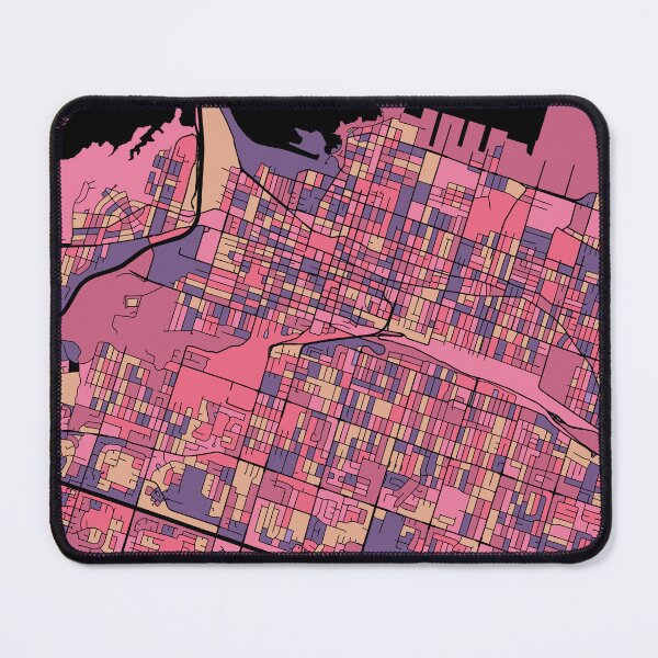 Item preview, Hamilton Map Pattern in Purple & Pink designed and sold by PatternMaps.