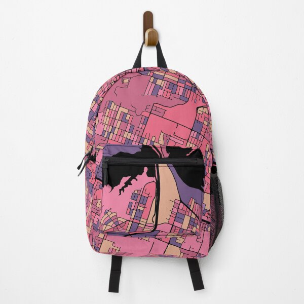 Item preview, Hamilton Map Pattern in Purple & Pink designed and sold by PatternMaps.