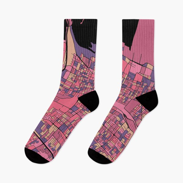 Item preview, Hamilton Map Pattern in Purple & Pink designed and sold by PatternMaps.