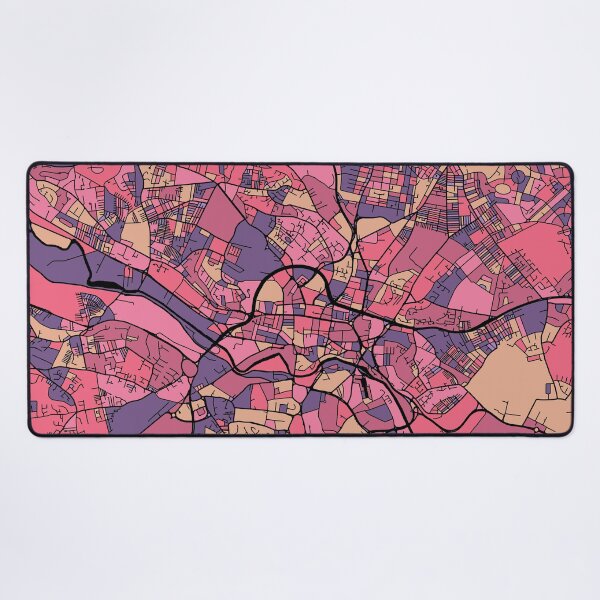 Item preview, Leeds Map Pattern in Purple & Pink designed and sold by PatternMaps.