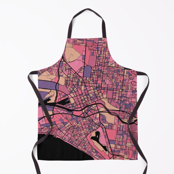 Item preview, Melbourne Map Pattern in Purple & Pink designed and sold by PatternMaps.