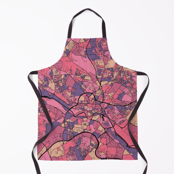 Item preview, Leeds Map Pattern in Purple & Pink designed and sold by PatternMaps.