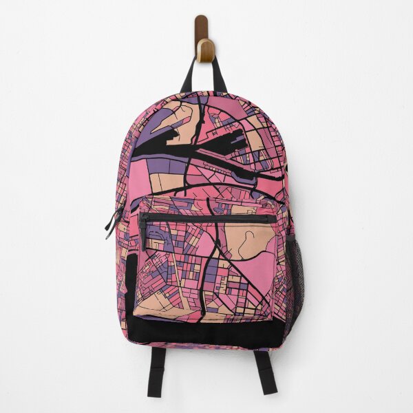 Item preview, Melbourne Map Pattern in Purple & Pink designed and sold by PatternMaps.