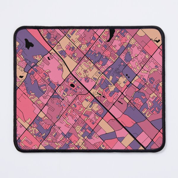 Item preview, Brampton Map Pattern in Purple & Pink designed and sold by PatternMaps.