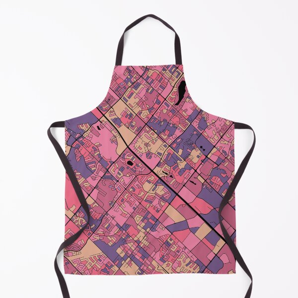 Item preview, Brampton Map Pattern in Purple & Pink designed and sold by PatternMaps.