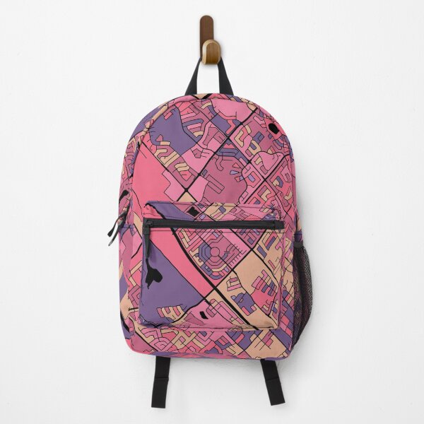Item preview, Brampton Map Pattern in Purple & Pink designed and sold by PatternMaps.