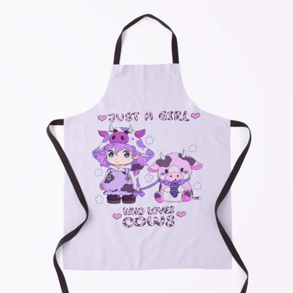 Item preview, Just a Girl Who Loves Cows Grape Cow designed and sold by TheFoxyWolfShop.