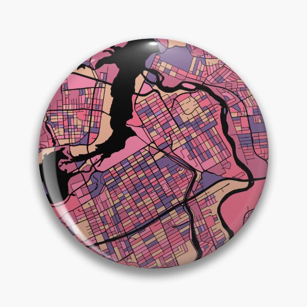 Item preview, Ottawa Map Pattern in Purple & Pink designed and sold by PatternMaps.
