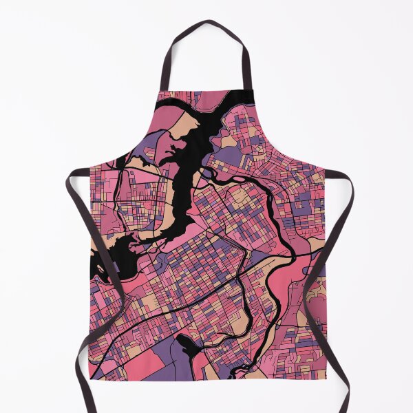 Item preview, Ottawa Map Pattern in Purple & Pink designed and sold by PatternMaps.