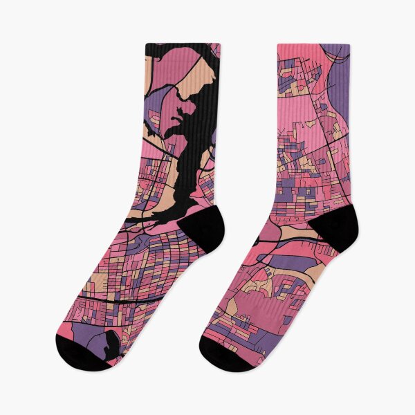 Item preview, Ottawa Map Pattern in Purple & Pink designed and sold by PatternMaps.
