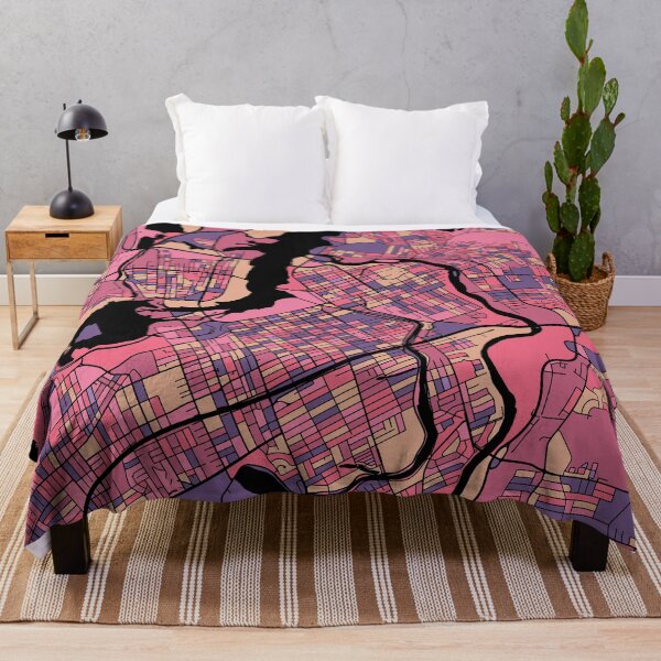 Item preview, Ottawa Map Pattern in Purple & Pink designed and sold by PatternMaps.