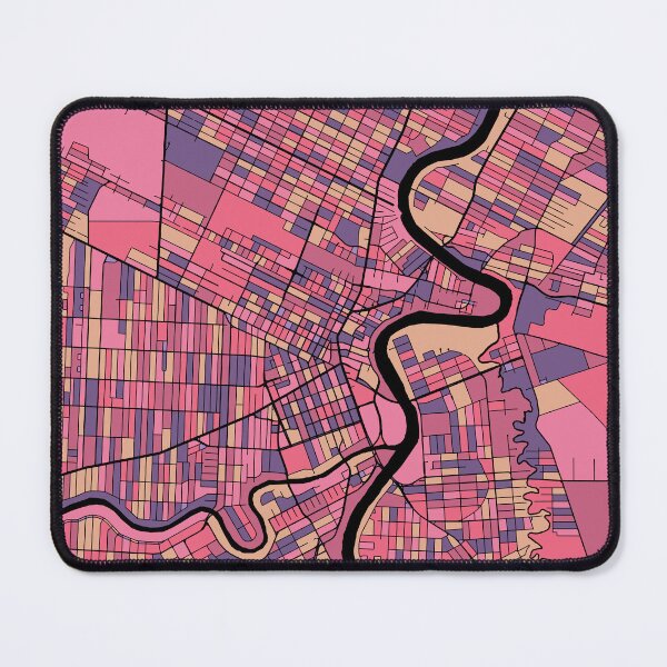 Item preview, Winnipeg Map Pattern in Purple & Pink designed and sold by PatternMaps.