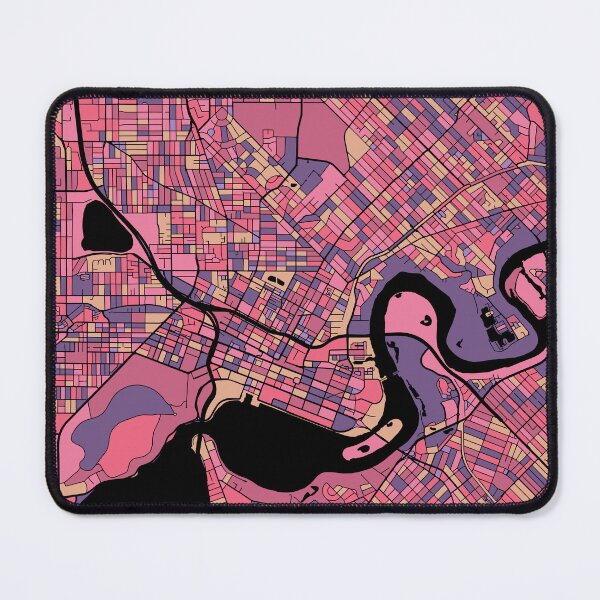 Item preview, Perth Map Pattern in Purple & Pink designed and sold by PatternMaps.
