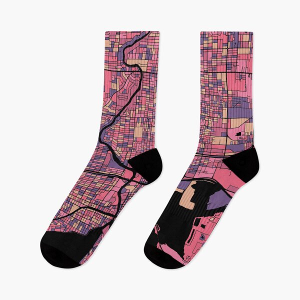 Item preview, Tampa Map Pattern in Purple & Pink designed and sold by PatternMaps.