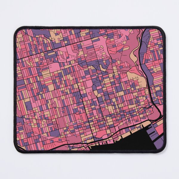 Item preview, Toronto Map Pattern in Purple & Pink designed and sold by PatternMaps.