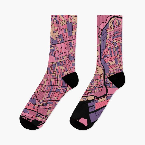 Item preview, Toronto Map Pattern in Purple & Pink designed and sold by PatternMaps.