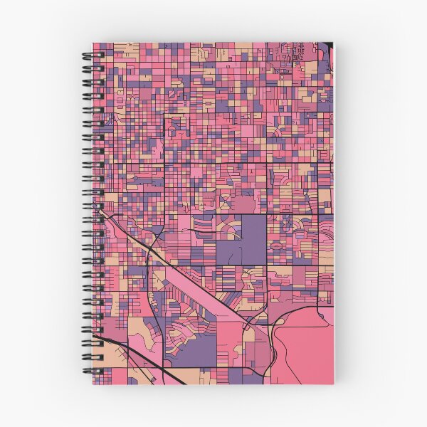Item preview, Tucson Map Pattern in Purple & Pink designed and sold by PatternMaps.