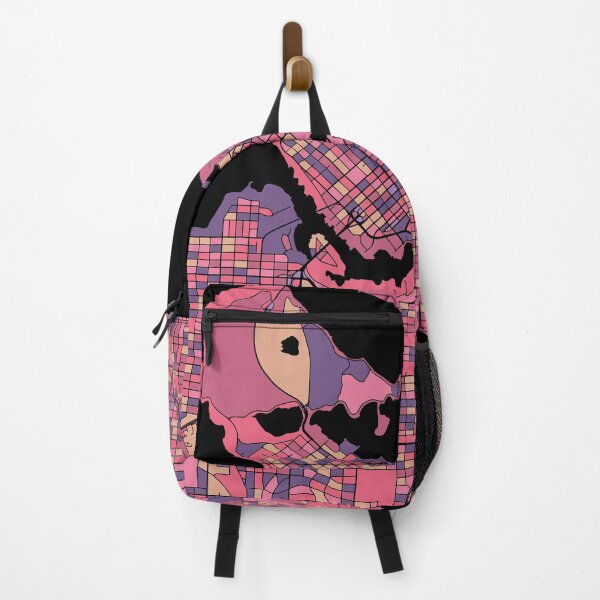Item preview, Vancouver Map Pattern in Purple & Pink designed and sold by PatternMaps.