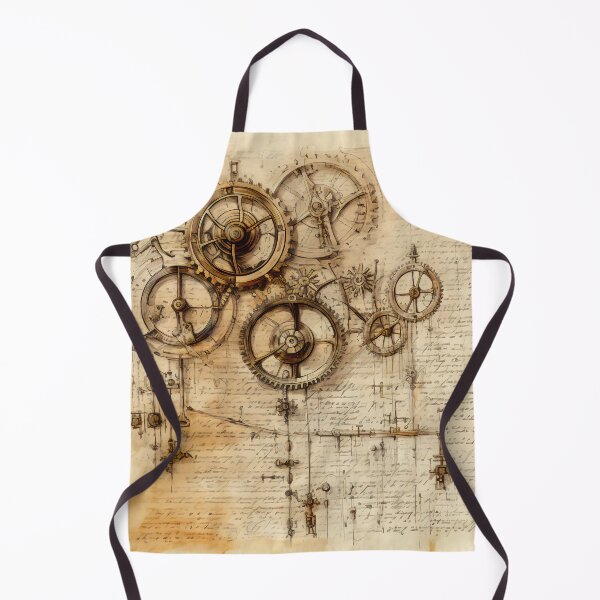 Item preview, Old Gears Drawings and Design on old Manuscript  designed and sold by BrandonArtWorld.