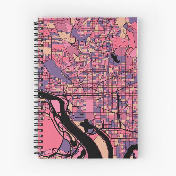 Item preview, Washington Map Pattern in Purple & Pink designed and sold by PatternMaps.