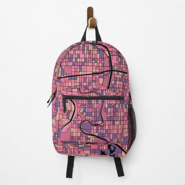 Item preview, Wichita Map Pattern in Purple & Pink designed and sold by PatternMaps.