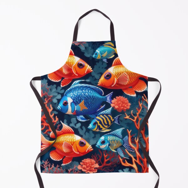 Item preview, Underwater Oasis: Colorful Fish and Vibrant Corals on Ocean Blue #1 designed and sold by Electric-Easel.