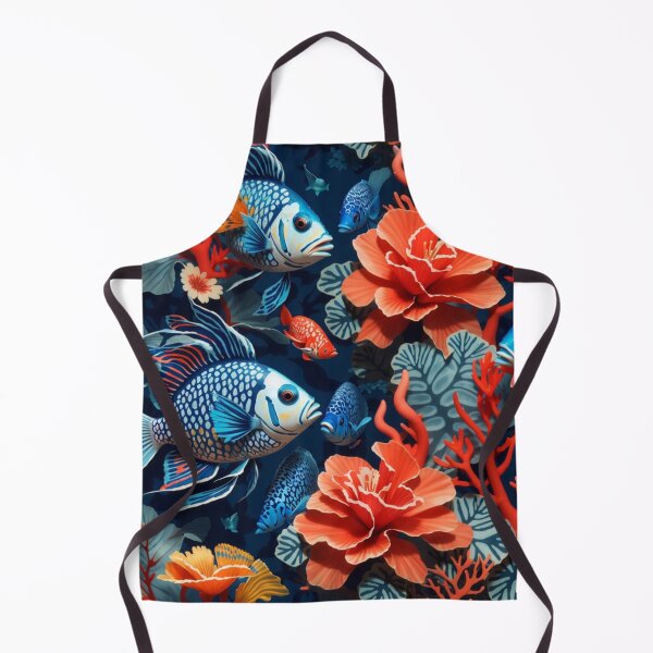 Item preview, Underwater Oasis: Colorful Fish and Vibrant Corals on Ocean Blue #2 designed and sold by Electric-Easel.